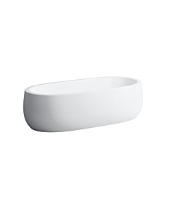 LAUFEN Alessi one Oval-Freistehwanne H2459720006151 183 x 87 cm, weiß, mit Schürze, mit Unterwasserbeleuchtung