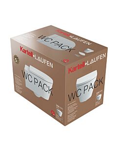 LAUFEN Pack Kartell WC mit WC Sitz H8663304000001 37x54cm, randlos, weiß LCC