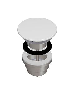LAUFEN waste valve H8981887570001 not lockable, with Saphir Bathroom ceramics cover, matt white