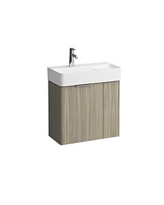 Laufen base pour meuble sous-vasque VAL H4025521102621 58,5x53x29cm, avec 2 portes, Ulme hell