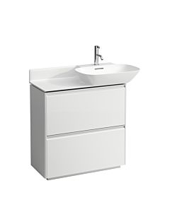 LAUFEN BASE pour H4030021102601 INO H4030021102601 77x77cm, 2 tiroirs, poignée en aluminium anodisé, blanc mat