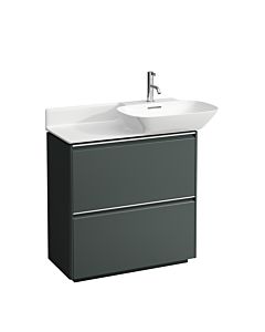 LAUFEN BASE pour INO H4030021102661 match0 H4030021102661 77x77cm, 2 tiroirs, poignée en aluminium anodisé, gris signalisation