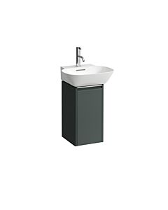 LAUFEN BASE pour INO H4030111102661 match0 H4030111102661 29,5x51,5cm, porte, charnière à gauche, poignée en aluminium anodisé, gris signalisation