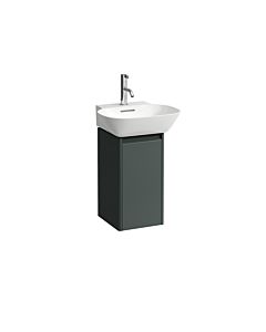 LAUFEN BASE pour INO H4030141102661 match0 H4030141102661 29,5x51,5cm, porte, charnière à droite, poignée aluminium noir, gris signalisation