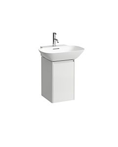 LAUFEN BASE pour H4030211102601 INO H4030211102601 31,5x51,5cm, porte, charnière gauche, poignée aluminium anodisé, blanc mat