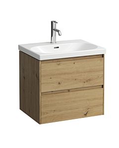 LAUFEN Lani vanity unit H4035321122671 58.4x51.5x44.2cm, 2 drawers, wild oak