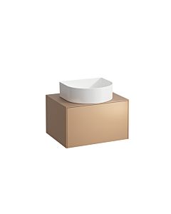 LAUFEN Sonar drawer unit / sideboard H4054010340411 57.5x34x45.5cm, cut-out in the middle, copper