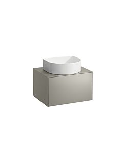 LAUFEN Caisson à tiroirs / buffet H4054010340421 57,5x34x45,5cm, découpe au milieu, titane