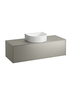 LAUFEN Caisson à tiroirs / buffet H4054210340421 117,5x34x45,5cm, découpe au milieu, titane