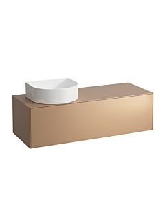 LAUFEN Sonar drawer unit / sideboard H4054220340411 117.5x34x45.5cm, cut-out on the left, copper