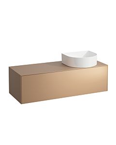 LAUFEN Caisson à tiroirs / buffet H4054230340411 117,5x34x45,5cm, découpe à droite, cuivre