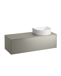 LAUFEN Caisson à tiroirs / buffet H4054230340421 117,5x34x45,5cm, découpe à droite, titane