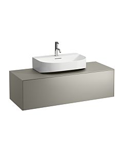 LAUFEN Caisson à tiroirs / buffet H4054510340421 117,5x34x45,5cm, découpe au milieu, titane