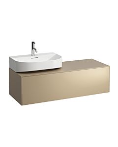 LAUFEN Sonar drawer unit / sideboard H4054520340401 117.5x34x45.5cm, cut-out on the left, gold