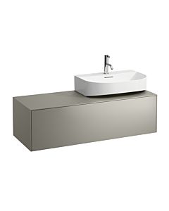 LAUFEN Caisson à tiroirs / buffet H4054530340421 117,5x34x45,5cm, découpe à droite, titane