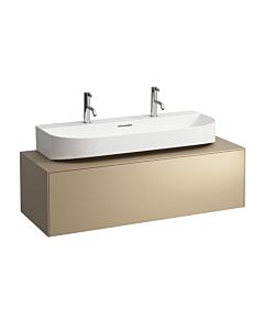 LAUFEN Caisson à tiroirs / buffet H4054610340401 117,5x34x45,5cm, découpe au milieu, vasque à poser, or