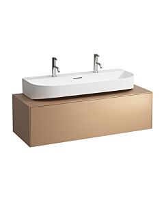 LAUFEN Caisson à tiroirs / buffet H4054610340411 117,5x34x45,5cm, découpe au milieu, vasque à poser, cuivre