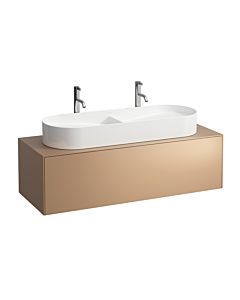 LAUFEN Caisson à tiroirs / buffet H4054710340411 117,5x34x45,5cm, découpe au milieu, double vasque, cuivre