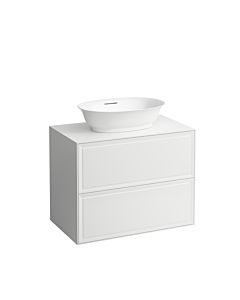 LAUFEN Le nouveau meuble à tiroirs / buffet H4060120856281 77,5x60x45,5cm, 2 tiroirs, pour vasque, chêne noirci