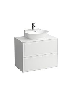 LAUFEN Le nouveau meuble à tiroirs / buffet H4060140856281 77,5x60x45,5cm, 2 tiroirs, pour lave-mains , chêne noirci