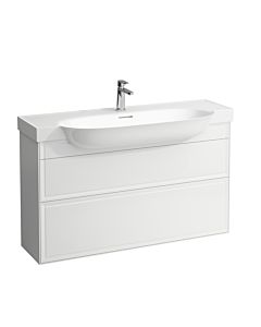 LAUFEN The new classic Waschtisch-Unterbau H4060520856311 117,5x67,5x31,5cm, 2 Schubladen, Weiß glänzend