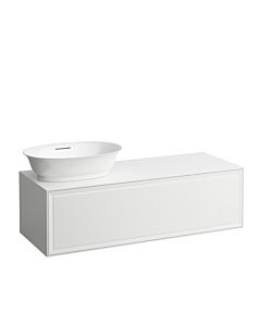 LAUFEN The new classic drawer unit / sideboard H4060810851701 117.5x34.5x45.5cm, 2000 drawer, washstand cut-out on the left, matt white