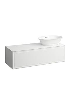 LAUFEN Le nouveau meuble à tiroirs / buffet H4060820856271 117,5x34,5x45,5cm, 2000 , découpe lavabo à droite, gris signalisation