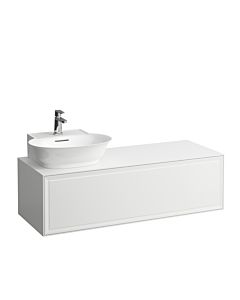 LAUFEN Le nouveau meuble à tiroirs / buffet H4060850856271 117,5x34,5x45,5cm, tiroir 2000 lave-mains à gauche, gris signalisation