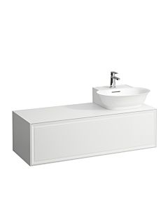 LAUFEN The new classic drawer unit / sideboard H4060860856311 117.5x34.5x45.5cm, 2000 drawer, hand basin cut-out on the right, glossy white