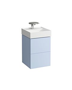 LAUFEN Kartell H4075080336451 44x60x45cm, 2 tiroirs, gris-bleu