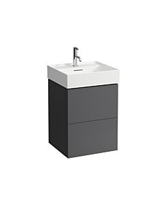 LAUFEN Kartell H4075090336421 48x60x45cm, 2 tiroirs, gris ardoise