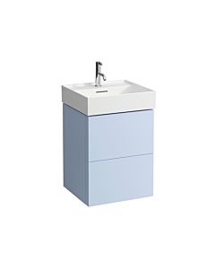 LAUFEN Kartell H4075090336451 48x60x45cm, 2 tiroirs, gris-bleu