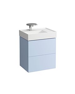 LAUFEN Kartell H4075580336451 58x60x45cm, 2 drawers, gray-blue