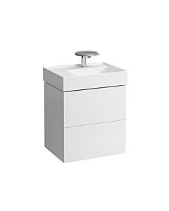 LAUFEN Kartell H4075680336401 60x58x45cm, 2 tiroirs, blanc mat