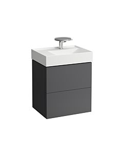 LAUFEN Kartell H4075680336421 60x58x45cm, 2 tiroirs, gris ardoise