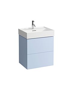 LAUFEN Kartell H4075690336451 58x60x45cm, 2 tiroirs, gris-bleu