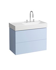 LAUFEN Kartell H4076080336451 88x60x45cm, 2 tiroirs, gris-bleu