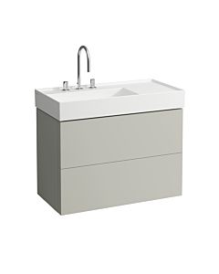 LAUFEN Kartell H4076180336411 60x88x45cm, 2 tiroirs, gris galet