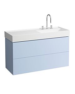 LAUFEN Kartell H4076490336451 118x60x45cm, 2 drawers, gray-blue