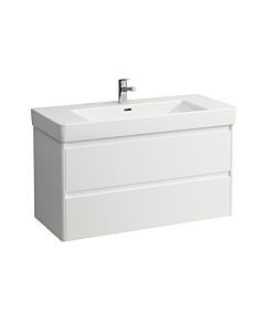 Laufen vanity unit BASE for PRO S H4113121082601 102.1x51.5x44.6cm, 2 drawers, matt white