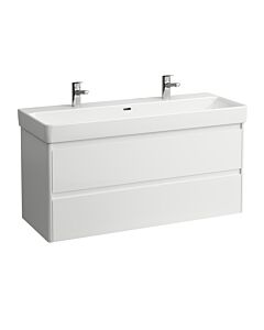 Base Laufen pour meuble-lavabo Pro S H4113221082611 116,8 x 51,5 x 44,6 cm, 2 tiroirs, blanc brillant