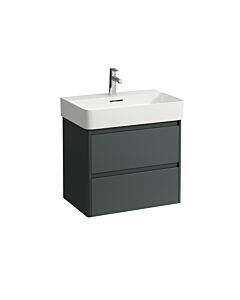 Laufen Waschtischunterschrank Base 2.0 H4113921082661 62,1x51,5x40cm, 2 Schubladen, Verkehrsgrau