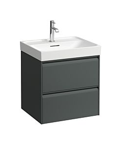 Laufen Meda meuble sous-vasque H4215620112661 53,4x51,5x44,8cm, 2 tiroirs, gris signalisation