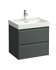 Laufen Meda meuble sous-vasque H4215720112661 58,4x51,5x44,8cm, 2 tiroirs, gris signalisation