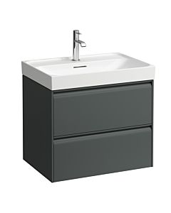 Laufen Meda meuble sous-vasque H4215820112661 63,6x51,5x44,8cm, 2 tiroirs, gris signalisation