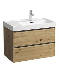 Laufen Meda meuble sous-vasque H4215920112671 78,4x51,5x44,8cm, 2 tiroirs, chêne sauvage