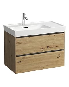 Laufen Meda meuble sous-vasque H4216020112671 78,4x51,5x44,8cm, 2 tiroirs, chêne sauvage