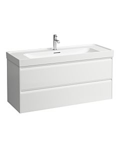 Laufen Meda meuble sous-vasque H4216320112601 118,2x51,5x44,8cm, 2 tiroirs, blanc mat