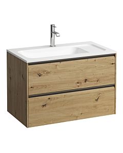 Laufen Meda meuble sous-vasque H4216820112671 77,2x50,4x44,2cm, 2 tiroirs, chêne sauvage