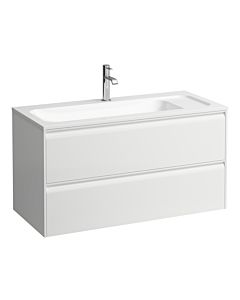 Laufen Meda meuble sous-vasque H4216920112601 97,2x50,4x44,2cm, 2 tiroirs, blanc mat